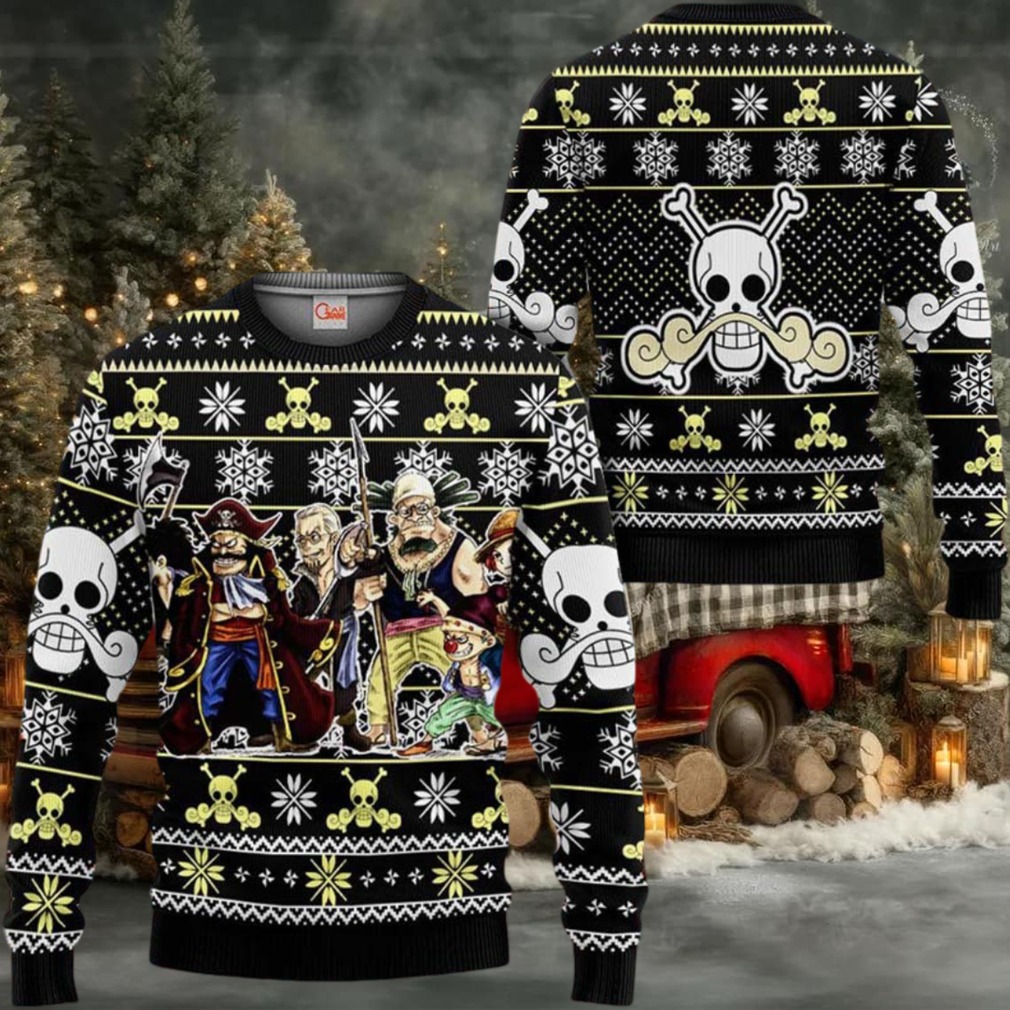 Roger Pirates Anime Xmas Gifts One Piece Ugly Christmas Sweater Roger Pirates Anime Xmas Gifts One Piece Ugly Christmas Sweater