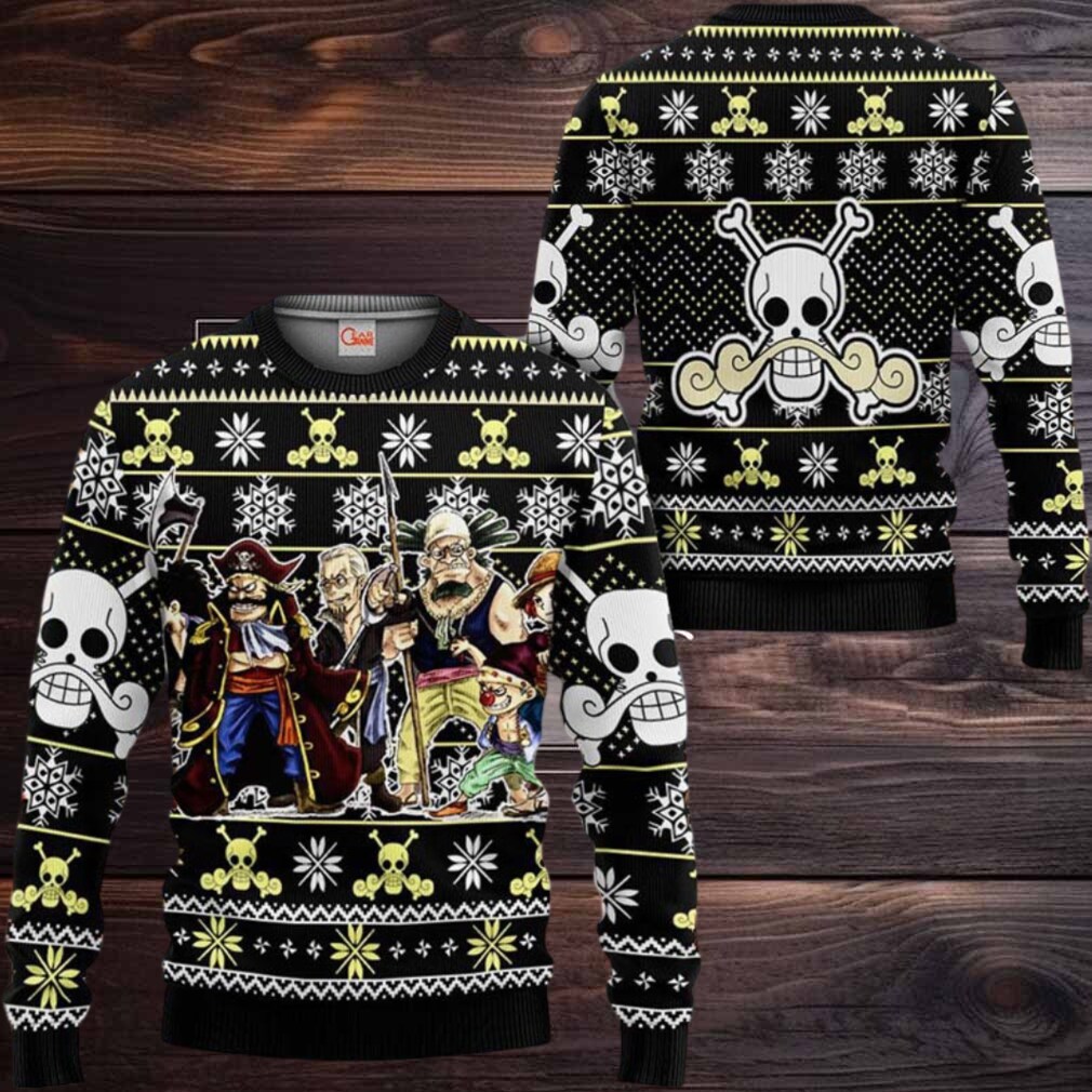 Roger Pirates Anime Xmas Gifts One Piece Ugly Christmas Sweater Roger Pirates Anime Xmas Gifts One Piece Ugly Christmas Sweater