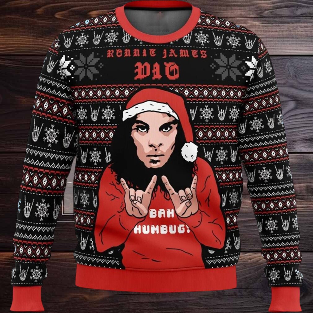 Ronnie James Dio Ugly Christmas Sweater Ronnie James Dio Ugly Christmas Sweater