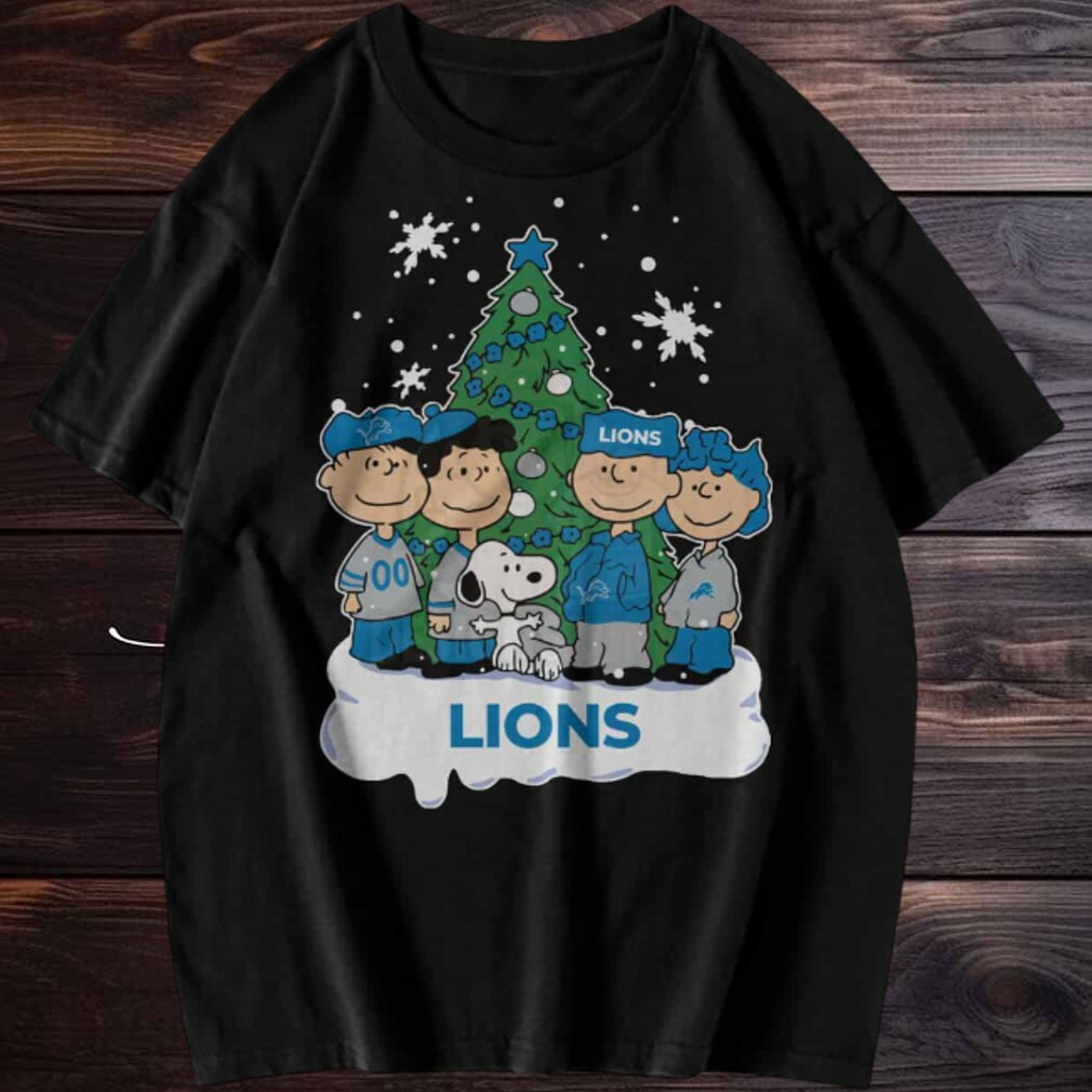 Snoopy and Friends Detroit Lions Christmas Shirt Snoopy and Friends Detroit Lions Christmas Shirt