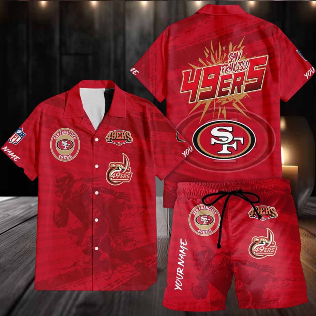 San Francisco 49ers Combo Hawaiian Shirt And Shorts San Francisco 49ers Combo Hawaiian Shirt And Shorts