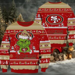 San Francisco 49ers NFL Grinch Football Limited Ugly Christmas Sweater