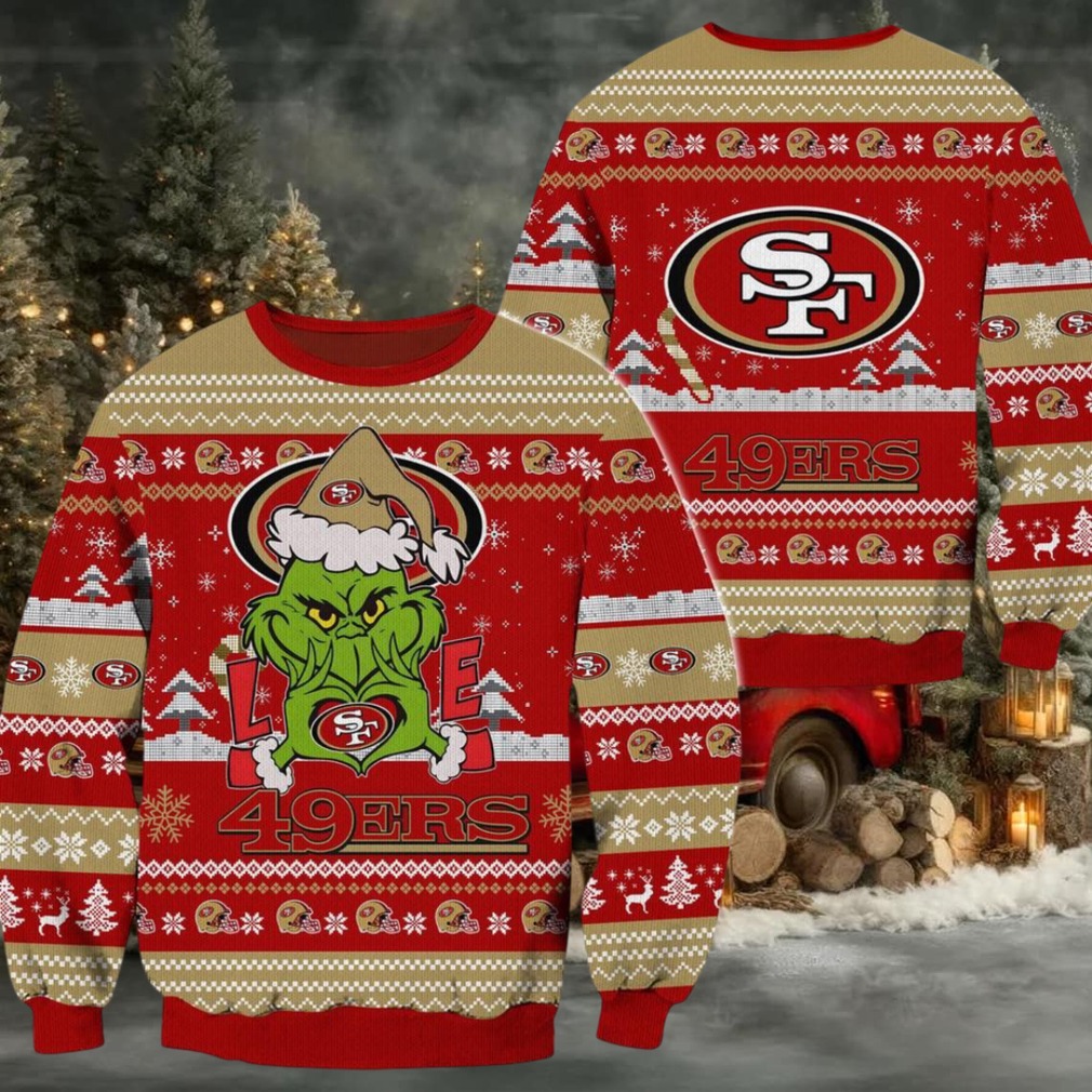 San Francisco 49ers NFL Grinch Football Limited Ugly Christmas Sweater San Francisco 49ers NFL Grinch Football Limited Ugly Christmas Sweater