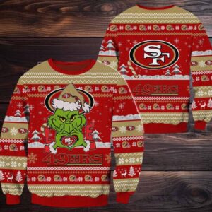 San Francisco 49ers NFL Grinch Football Limited Ugly Christmas Sweater