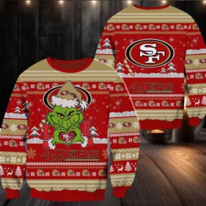 San Francisco 49ers NFL Grinch Football Limited Ugly Christmas Sweater
