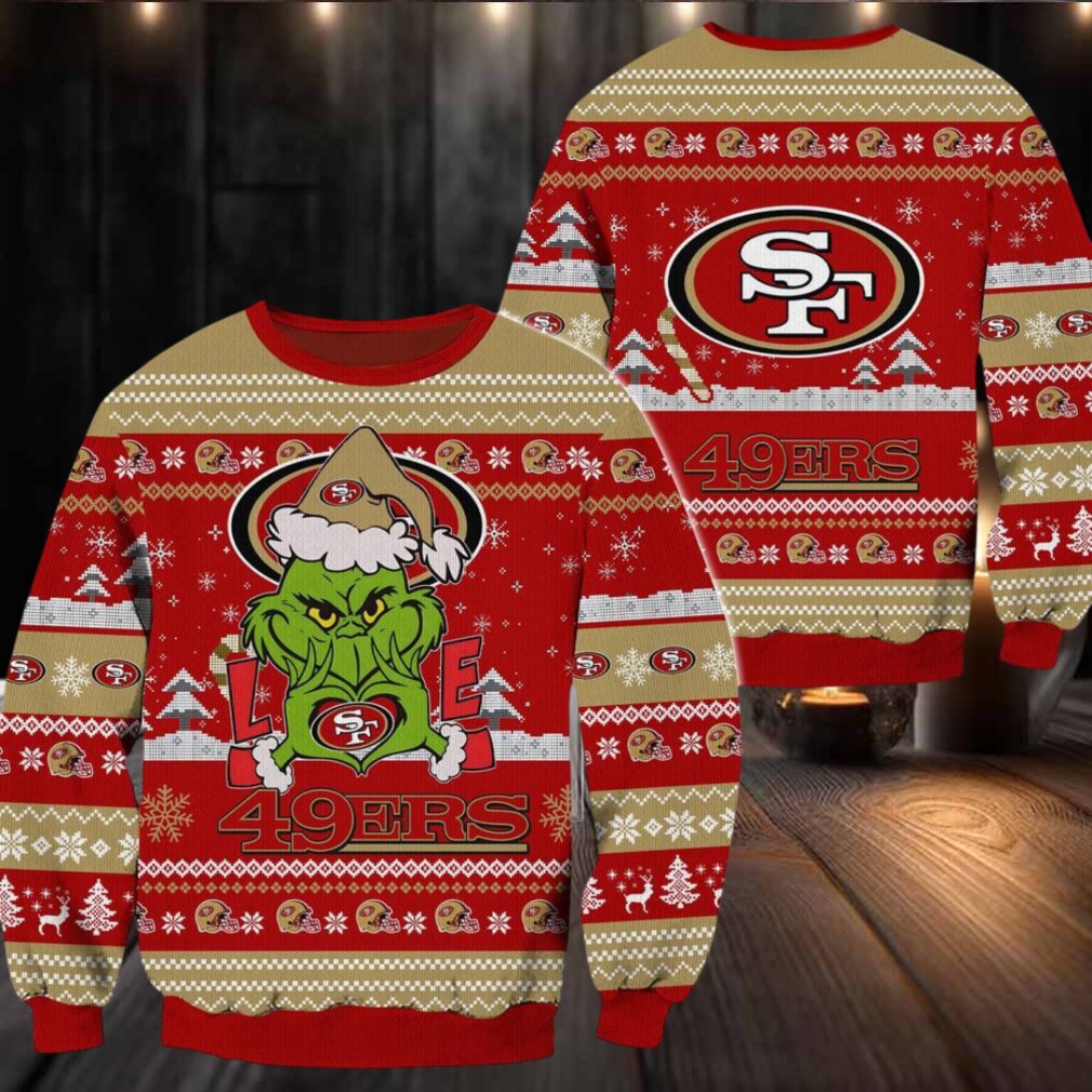 San Francisco 49ers NFL Grinch Football Limited Ugly Christmas Sweater San Francisco 49ers NFL Grinch Football Limited Ugly Christmas Sweater