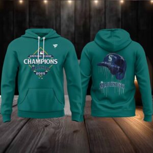 Seattle Mariners American League Champions 2025 Locker Room Hoodie T Shirt