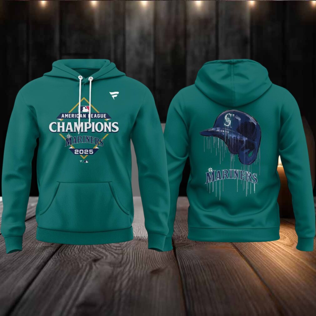 Seattle Mariners American League Champions 2025 Locker Room Hoodie T Shirt Seattle Mariners American League Champions 2025 Locker Room Hoodie T Shirt