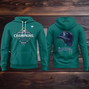 Seattle Mariners American League Champions 2025 Locker Room Hoodie T Shirt