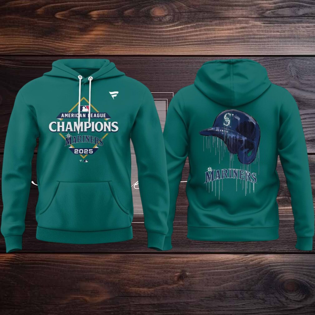 Seattle Mariners American League Champions 2025 Locker Room Hoodie T Shirt Seattle Mariners American League Champions 2025 Locker Room Hoodie T Shirt