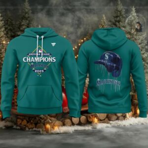 Seattle Mariners American League Champions 2025 Locker Room Hoodie T Shirt