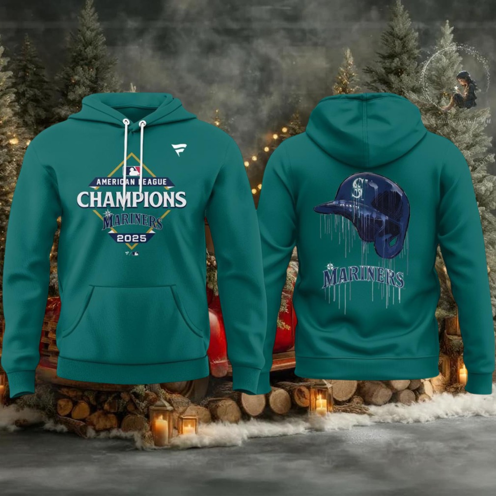 Seattle Mariners American League Champions 2025 Locker Room Hoodie T Shirt Seattle Mariners American League Champions 2025 Locker Room Hoodie T Shirt
