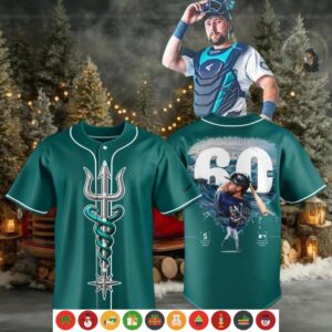 Seattle Mariners Cal Raleigh 60 Home Run Jersey