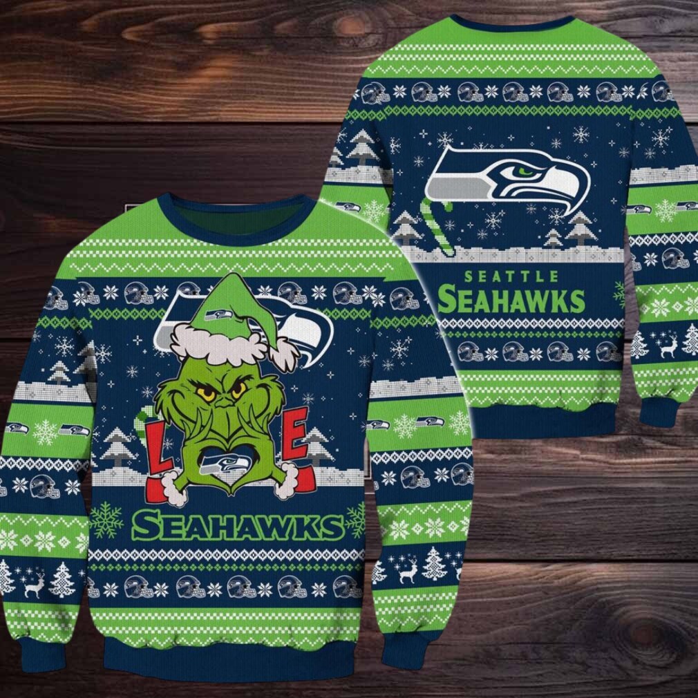 Seattle Seahawks NFL Grinch Football Limited Ugly Christmas Sweater Seattle Seahawks NFL Grinch Football Limited Ugly Christmas Sweater