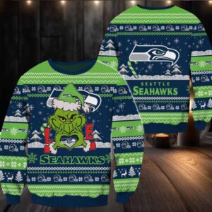 Seattle Seahawks NFL Grinch Football Limited Ugly Christmas Sweater