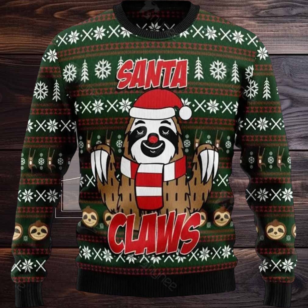 Sloth Santa Claws Ugly Christmas Sweater Sloth Santa Claws Ugly Christmas Sweater