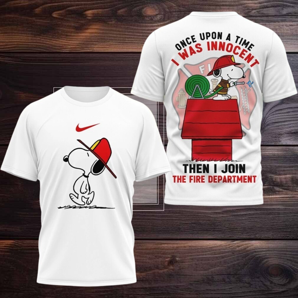 Snoopy Firefighter Once Upon A Time I Was Innocent Then I Join The Fire Department Logo Two Sided Hoodie Shirt Snoopy Firefighter Once Upon A Time I Was Innocent Then I Join The Fire Department Logo Two Sided Hoodie Shirt