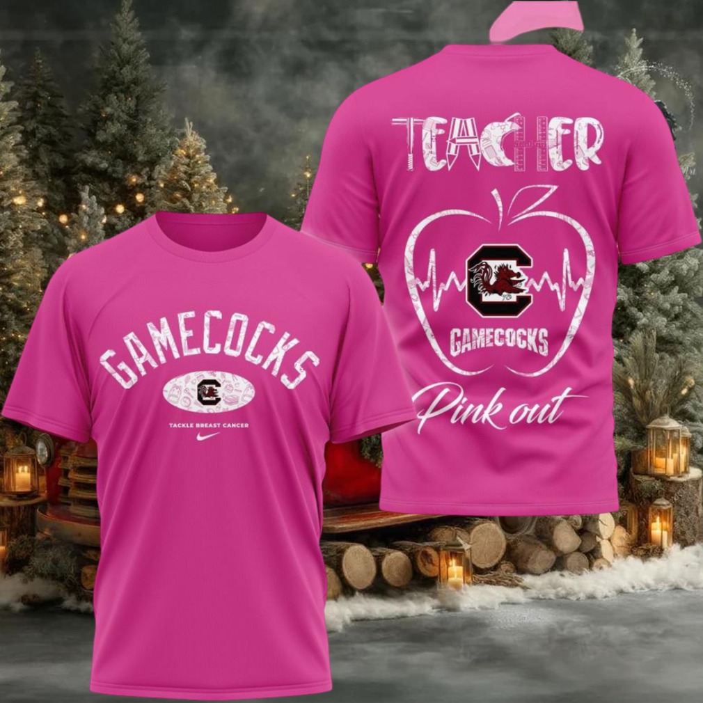 South Carolina Gamecocks 2025 NCAA Teacher Tackle Breast Cancer Unisex 3D Shirt