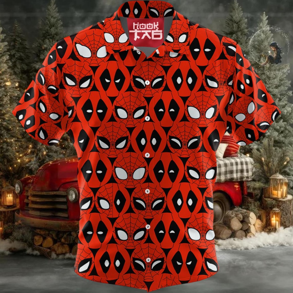 Spider man Marvel Comics Deadpool Hawaiian Shirt