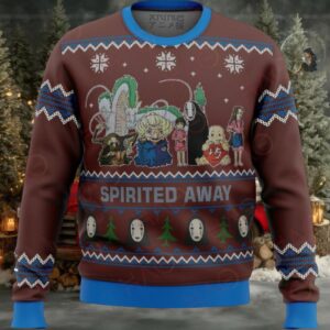 Spirited Away Anime Christmas Sweater – Cozy Holiday Knitwear