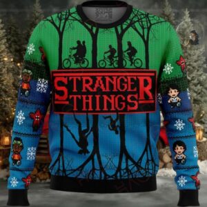Stranger Things Retro Ugly Christmas Sweater – Festive & Cozy Fan Apparel