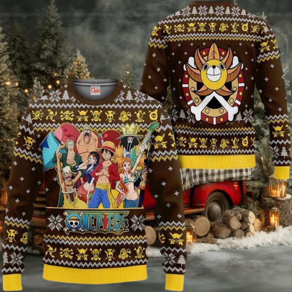 Straw Hat Pirates Anime Xmas One Piece Ugly Christmas Sweater Straw Hat Pirates Anime Xmas One Piece Ugly Christmas Sweater