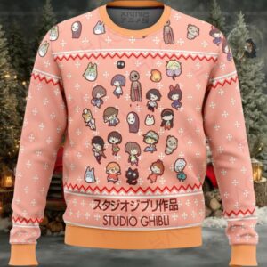 Studio Ghibli Anime Sweater – Cute Character Print, Cozy & Stylish For Fans!