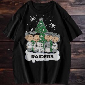 Merry Christmas Las Vegas Raiders X Peanuts Characters Shirt