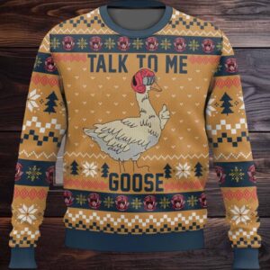 Talk To Me Goose Ugly Christmas Sweater