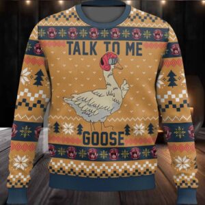 Talk To Me Goose Ugly Christmas Sweater