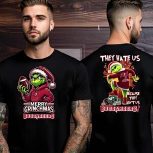 Tampa Bay Buccaneers Grinch Merry Christmas Grinchmas 2025 Personalized Football Logo Two Sided Shirt