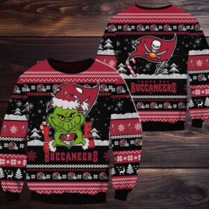 Tampa Bay Buccaneers NFL Grinch Football Limited Ugly Christmas Sweater