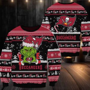 Tampa Bay Buccaneers NFL Grinch Football Limited Ugly Christmas Sweater