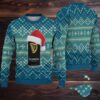 Burgundy Snowflake & Christmas Tree Guinness Extra Stout Ugly Christmas Sweater
