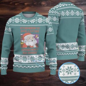 Teal Snowflake Knit “It’s Beginning to Look a Lot Like Epstein Didn’t Kill Himself” Ugly Christmas Sweater
