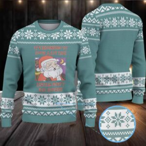 Teal Snowflake Knit “It’s Beginning to Look a Lot Like Epstein Didn’t Kill Himself” Ugly Christmas Sweater