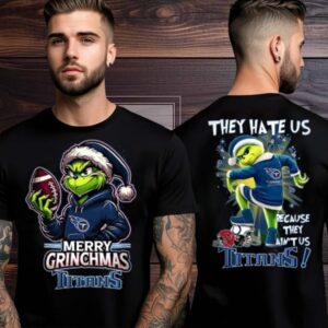 Tennessee Titans Grinch Merry Christmas Grinchmas 2025 Personalized Football Logo Two Sided Shirt
