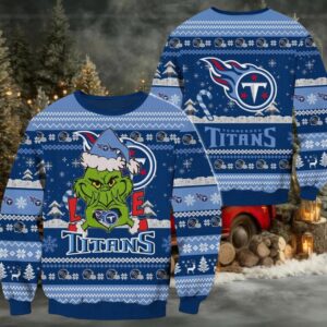 Tennessee Titans NFL Grinch Football Limited Ugly Christmas Sweater