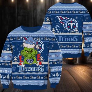 Tennessee Titans NFL Grinch Football Limited Ugly Christmas Sweater