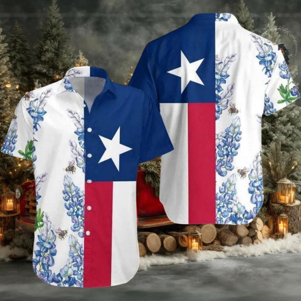 Texas Bluebonnet Hawaiian Shirt Texas Bluebonnet Hawaiian Shirt