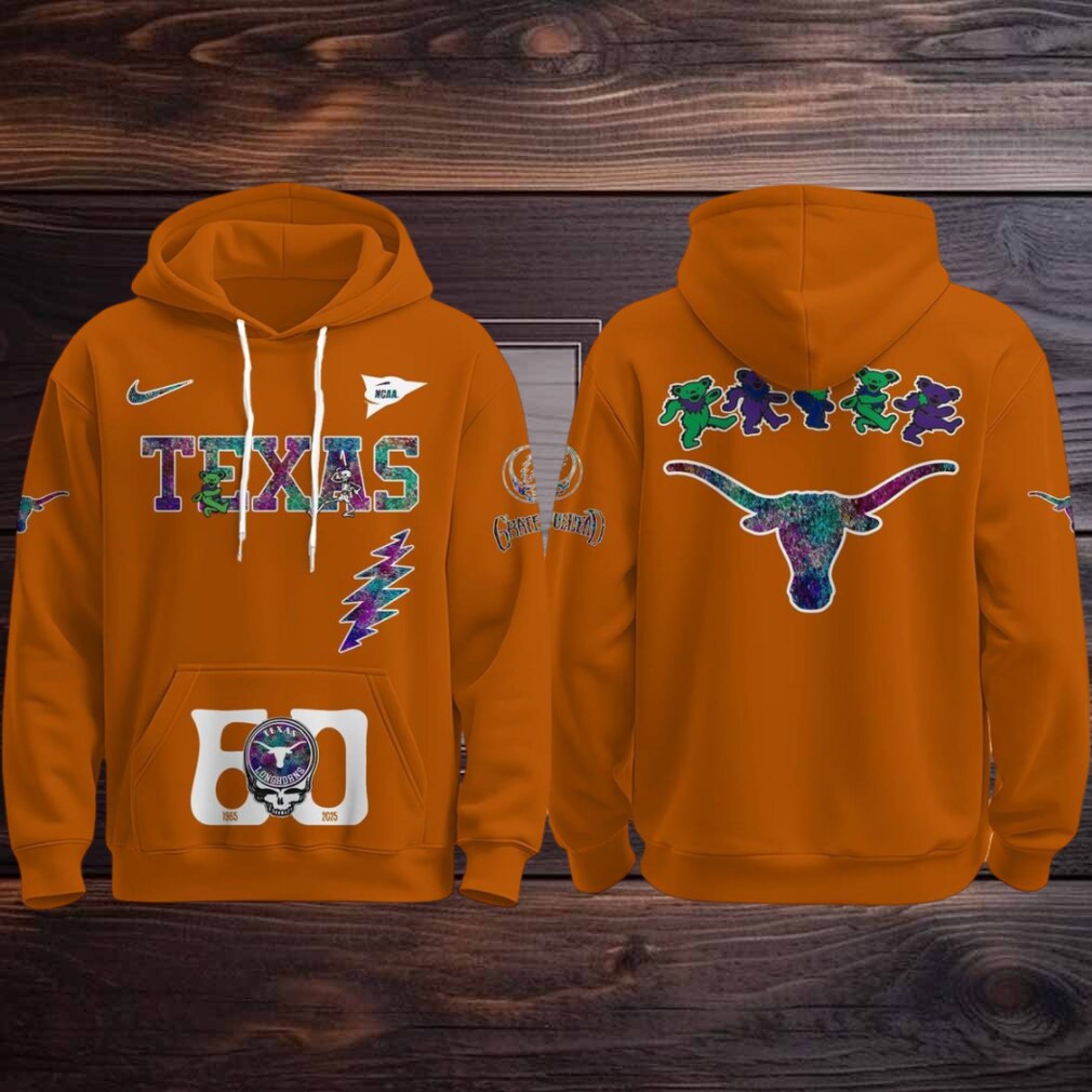 Texas Longhorns Celebrating Grateful Dead 60th Anniversary 2025 Hoodie T Shirt Texas Longhorns Celebrating Grateful Dead 60th Anniversary 2025 Hoodie T Shirt