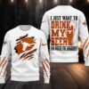 Tennessee Volunteers NCAA I Just Want To Drink My Beer And Watch Aggies Ugy Christmas Sweater Tennessee Volunteers NCAA I Just Want To Drink My Beer And Watch Aggies Ugy Christmas Sweater
