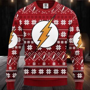 The Flash Ugly Christmas Sweater Amazing Gift Funny Sweater