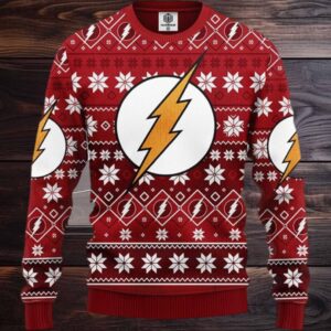 The Flash Ugly Christmas Sweater Amazing Gift Funny Sweater