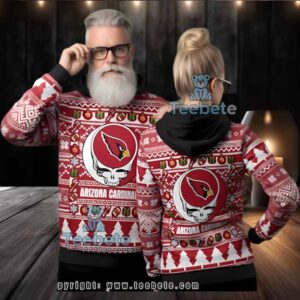 Arizona Cardinals Grateful Dead Ugly 3D Hoodie Women