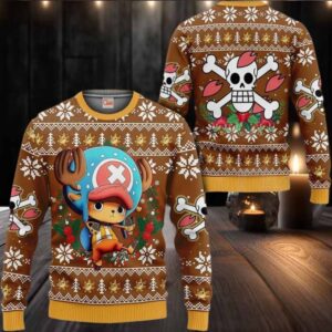 Tony Tony Chopper Anime Xmas One Piece Ugly Christmas Sweater