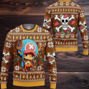 Tony Tony Chopper Anime Xmas One Piece Ugly Christmas Sweater