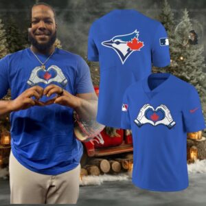 Toronto Blue Jays MLB Heart Hands Sharing 2025 Personalized Football Jersey
