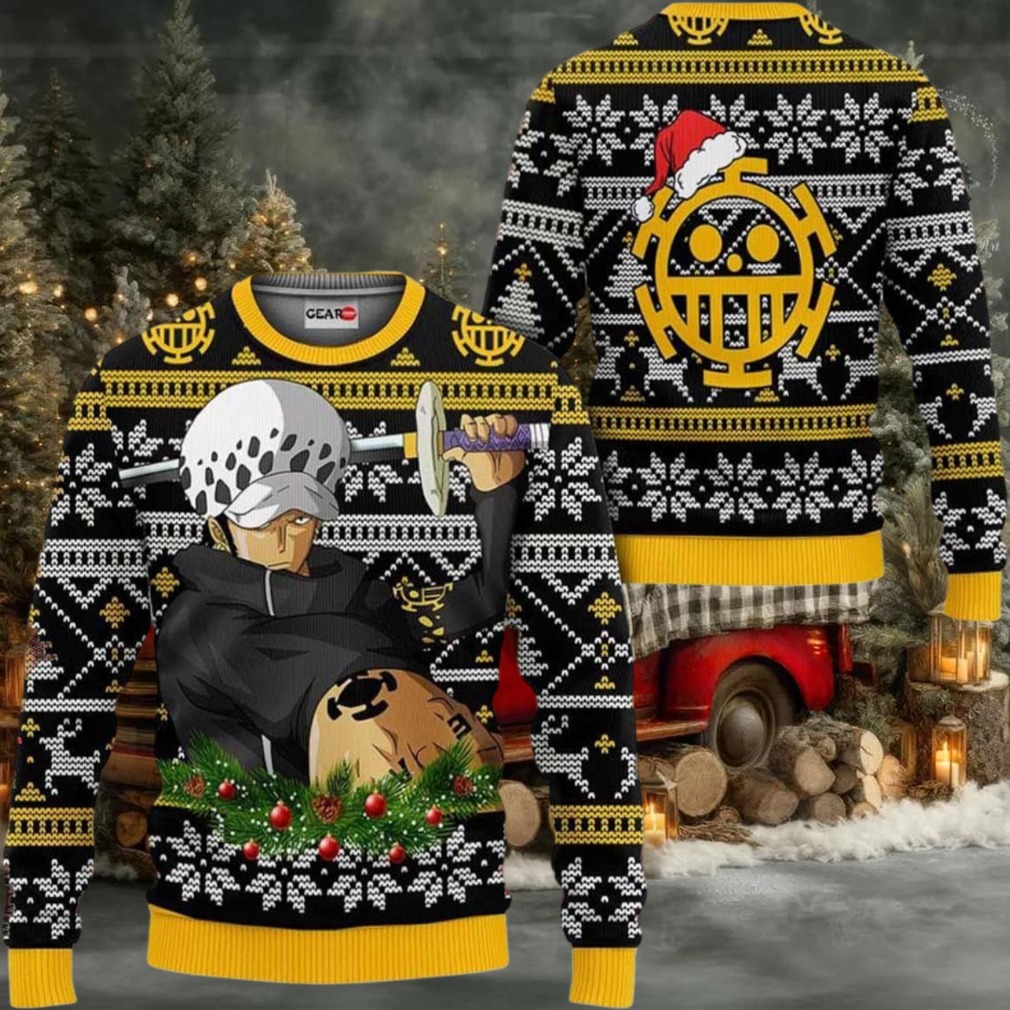 Trafalgar Law Anime Xmas Gifts One Piece Ugly Christmas Sweater Trafalgar Law Anime Xmas Gifts One Piece Ugly Christmas Sweater