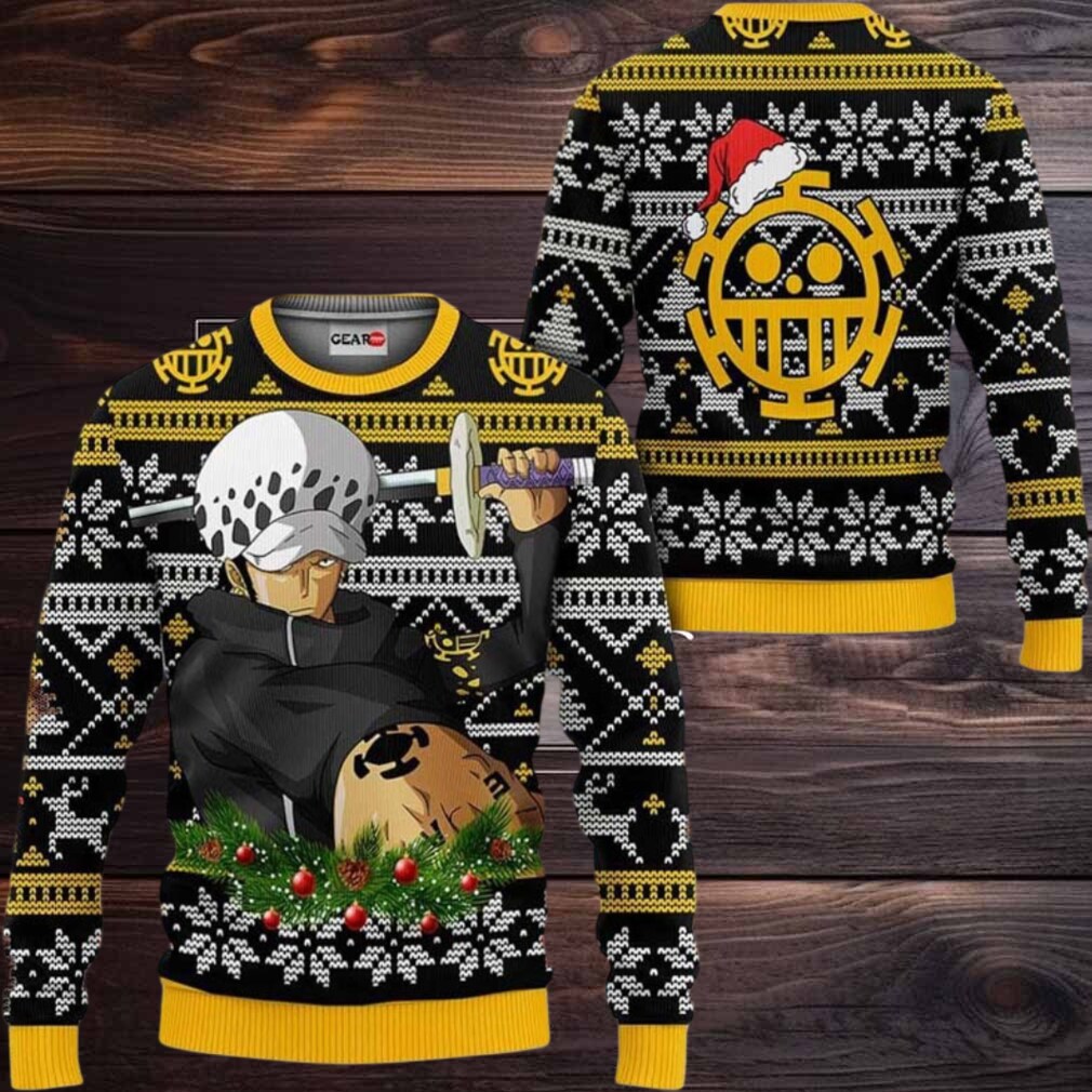 Trafalgar Law Anime Xmas Gifts One Piece Ugly Christmas Sweater Trafalgar Law Anime Xmas Gifts One Piece Ugly Christmas Sweater